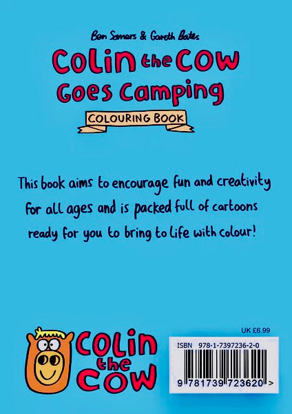 COLOURING BOOK | GAMES | PUZZLES - COLIN THE COW GOES CAMPING (BOOK 2)
