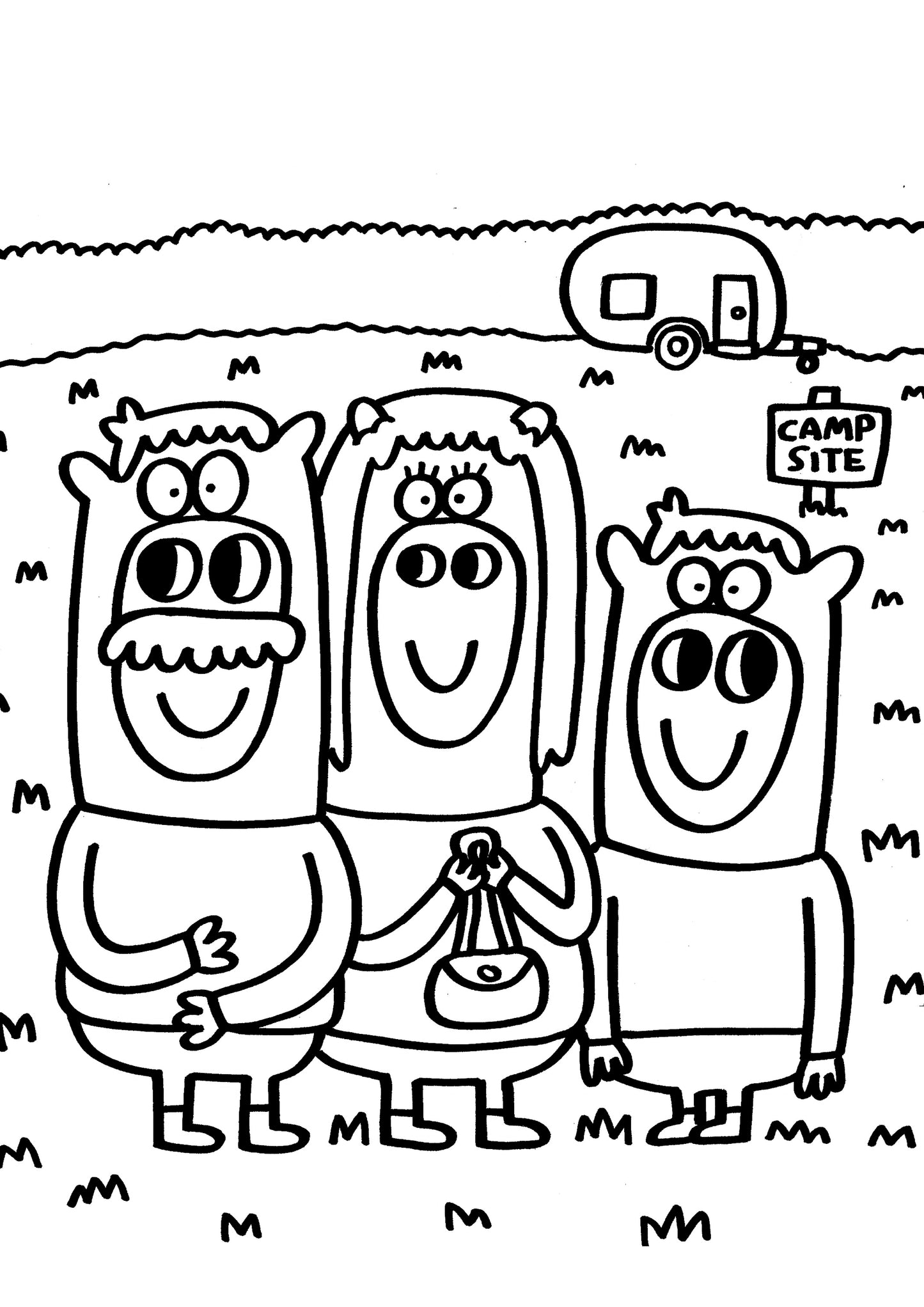 Colouring Book - Colin the Cow Goes Camping - e-book (PDF)
