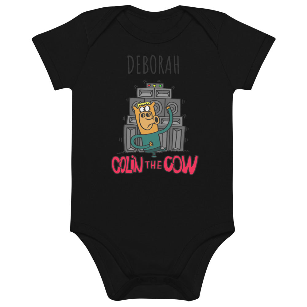 Colin Dancing - Personalised organic cotton baby bodysuit
