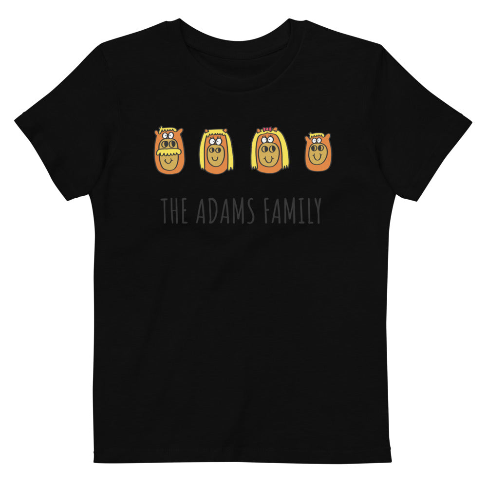 Family - Personalised organic cotton kids t-shirt