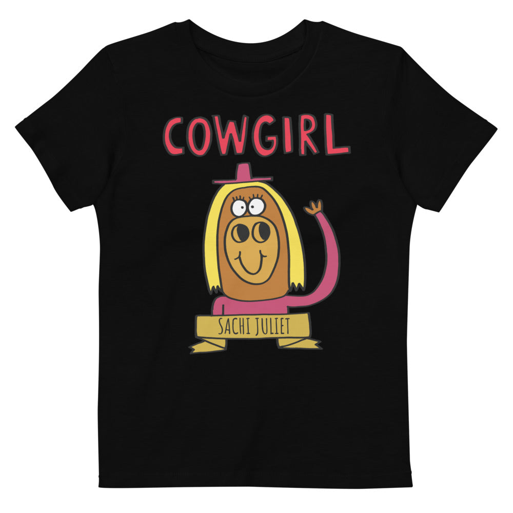 Cowgirl - Personalised organic cotton kids t-shirt