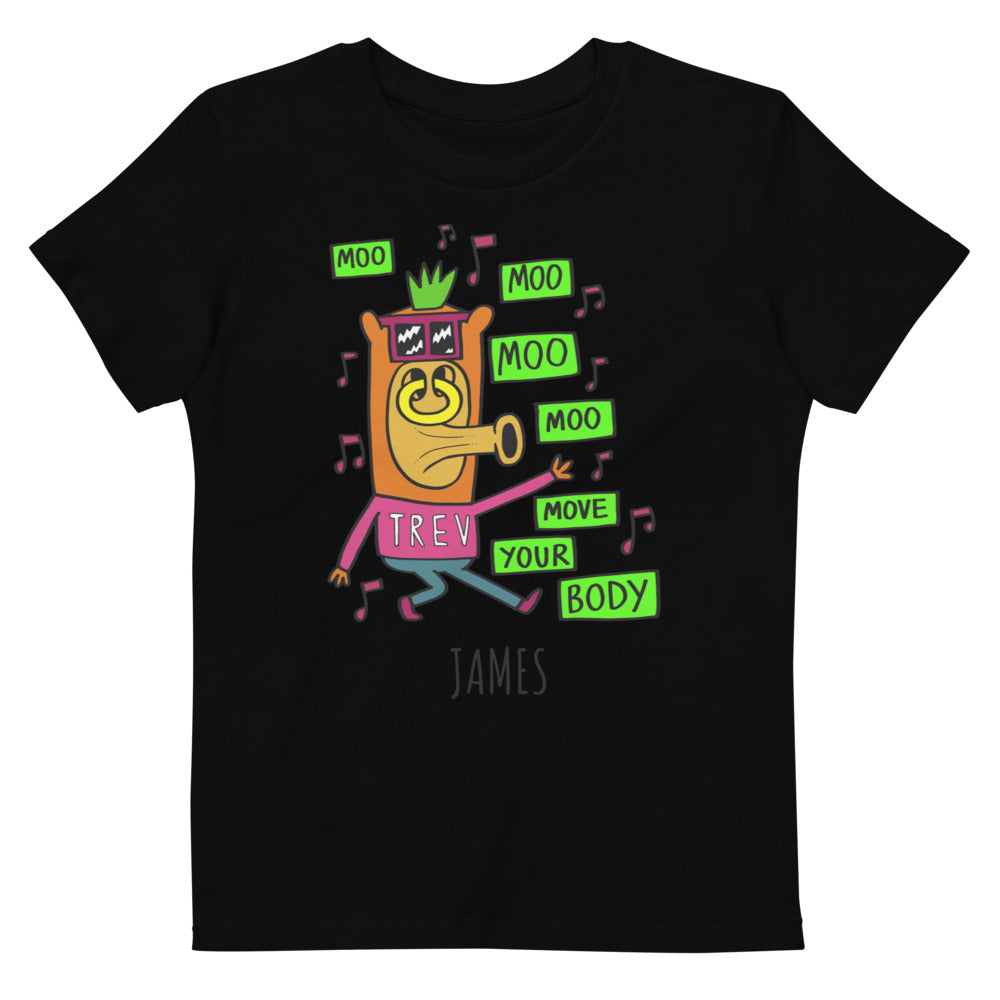 Dad Dancing - Personalised organic cotton kids t-shirt