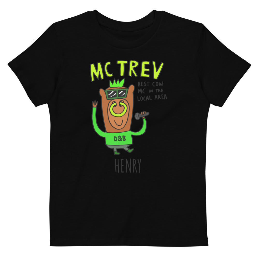 MC Trev - Personalised organic cotton kids t-shirt