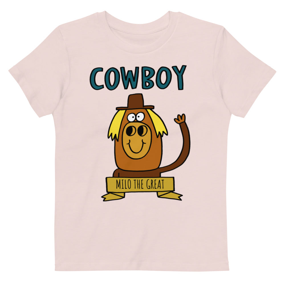 Cowboy - Personalised organic cotton kids t-shirt