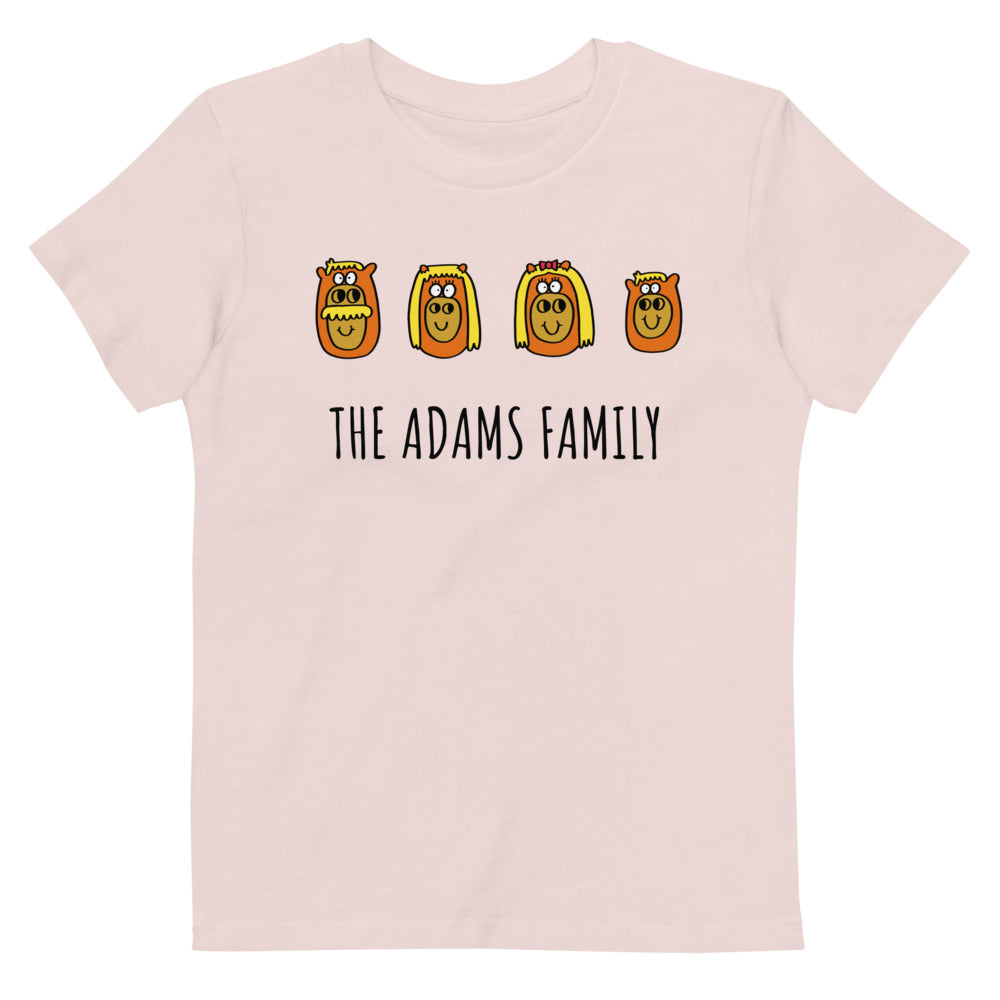 Family - Personalised organic cotton kids t-shirt