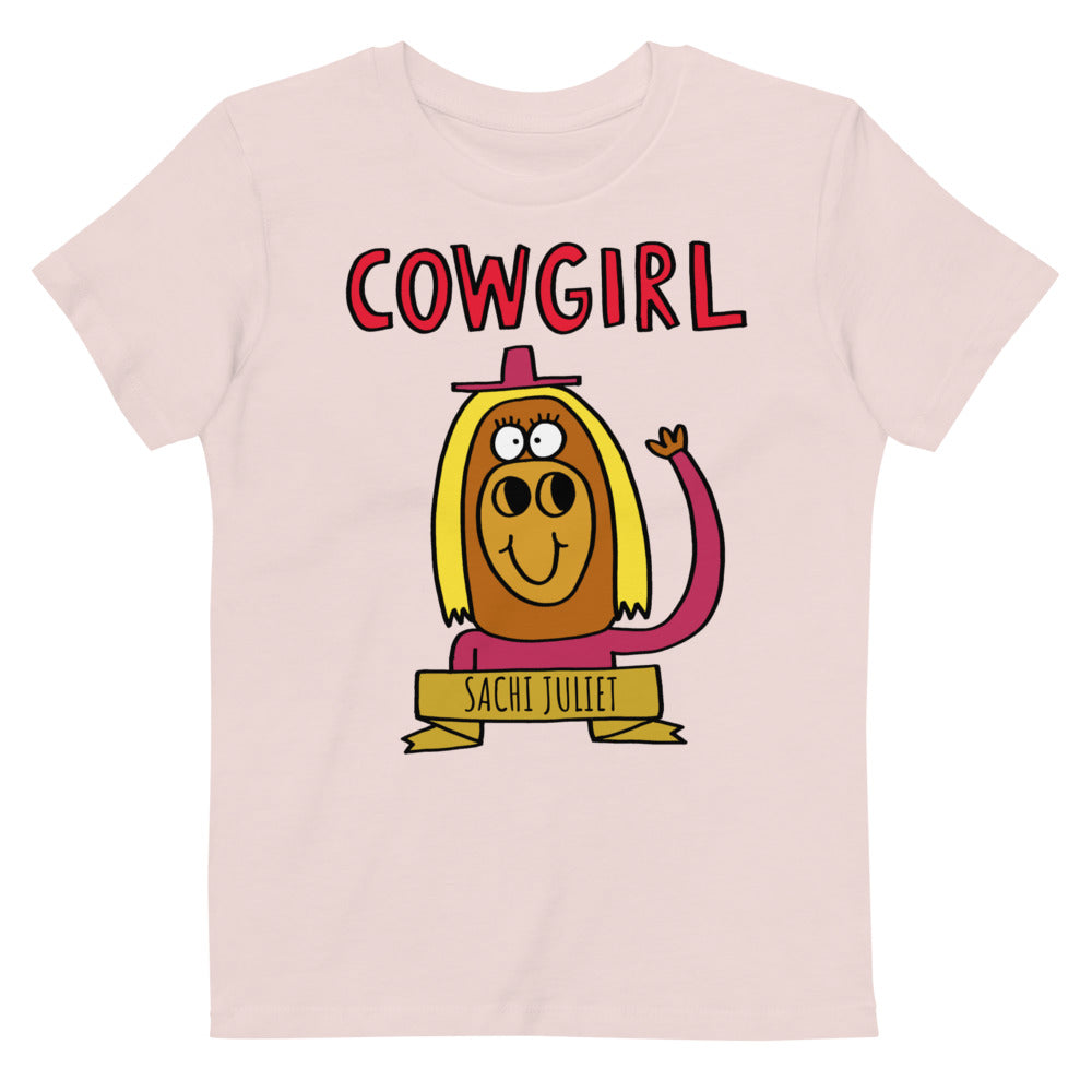 Cowgirl - Personalised organic cotton kids t-shirt