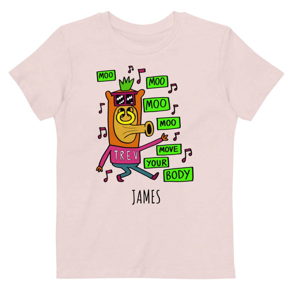 Dad Dancing - Personalised organic cotton kids t-shirt