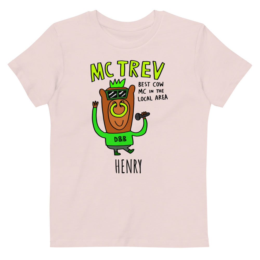 MC Trev - Personalised organic cotton kids t-shirt