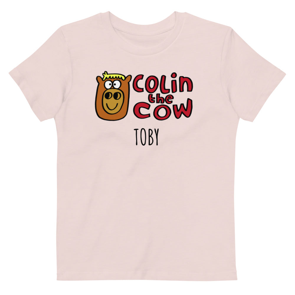 Colin's Logo - Personalised organic cotton kids t-shirt