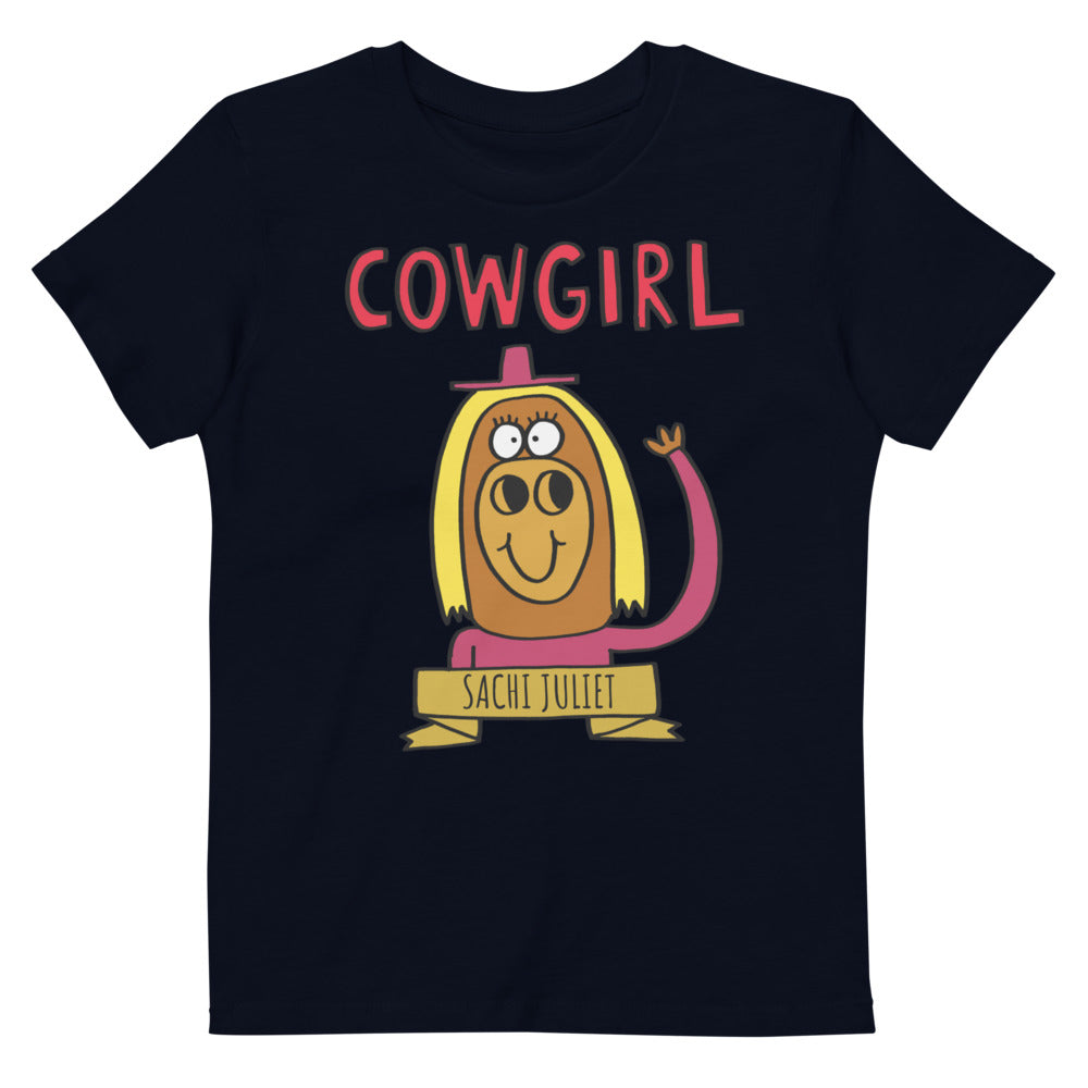 Cowgirl - Personalised organic cotton kids t-shirt