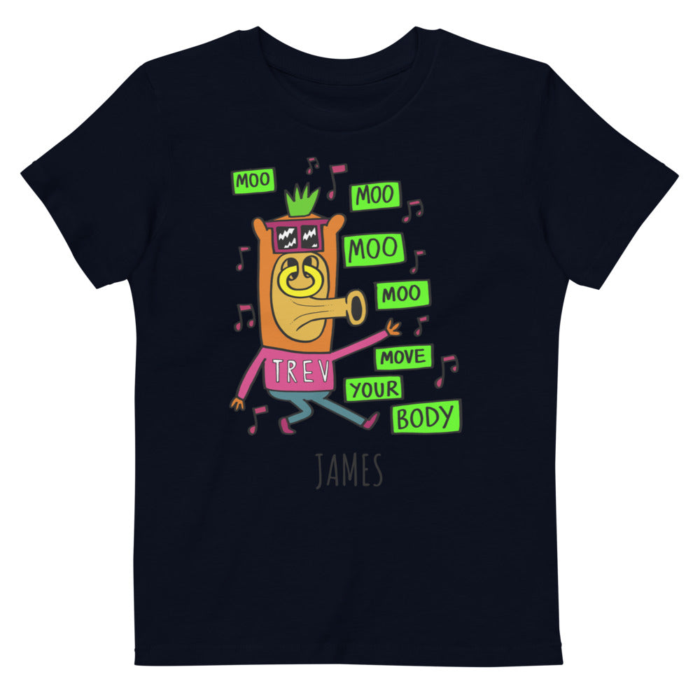 Dad Dancing - Personalised organic cotton kids t-shirt