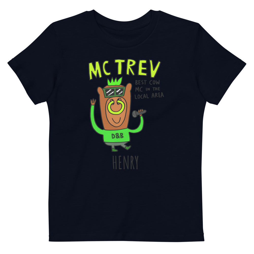 MC Trev - Personalised organic cotton kids t-shirt