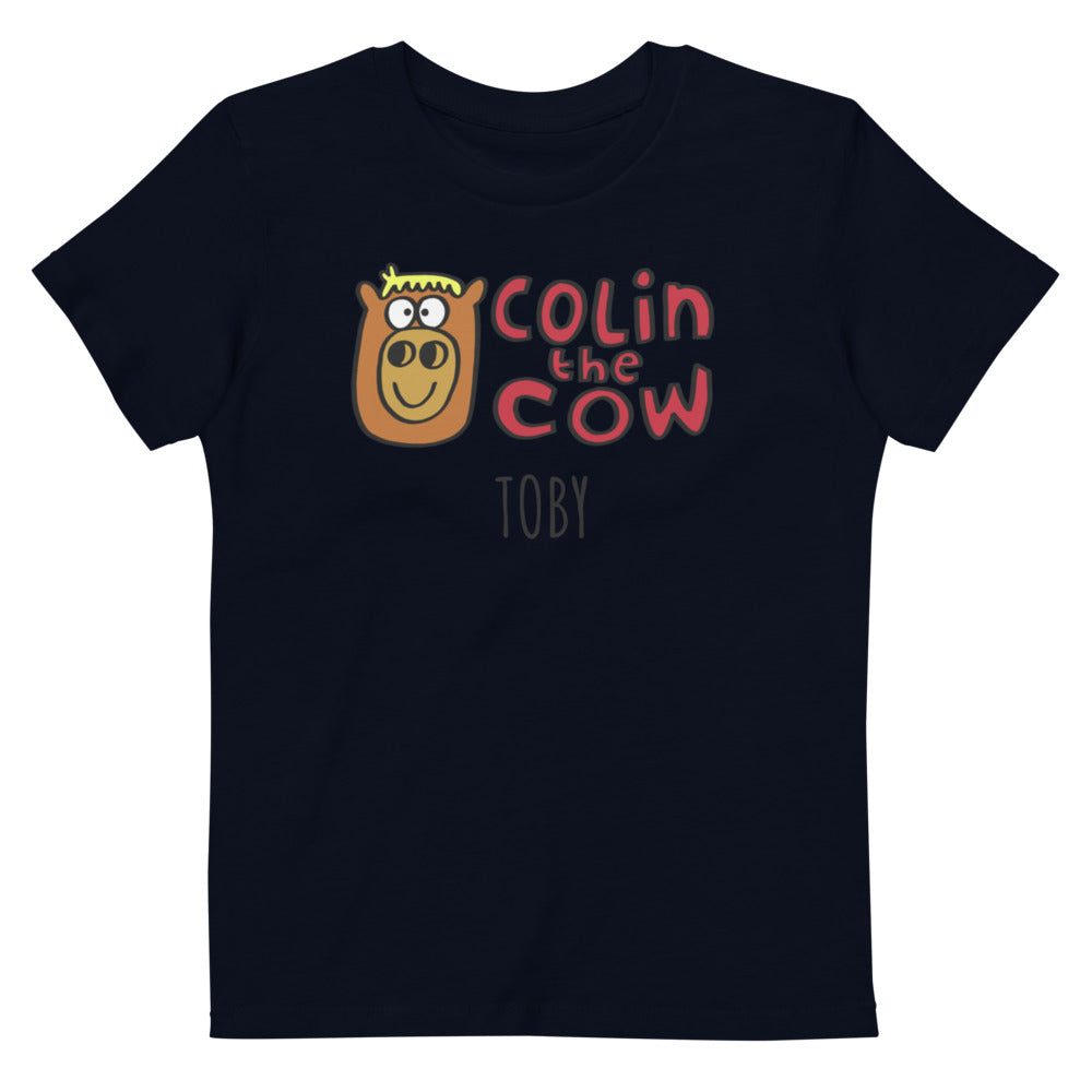 Colin's Logo - Personalised organic cotton kids t-shirt