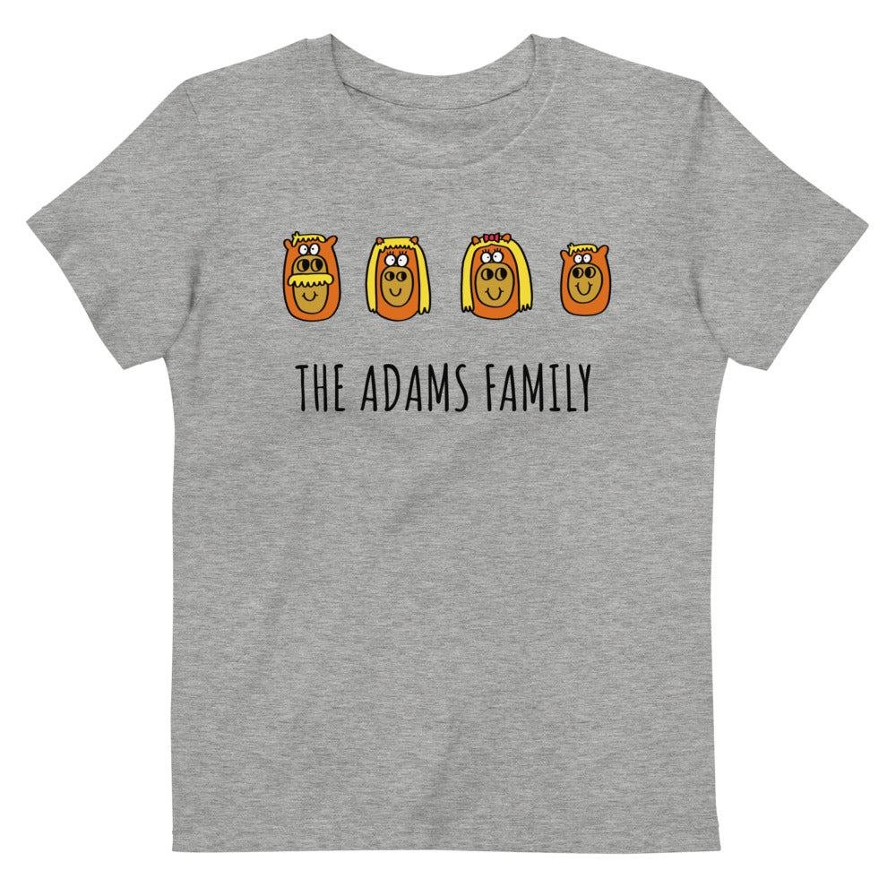 Family - Personalised organic cotton kids t-shirt