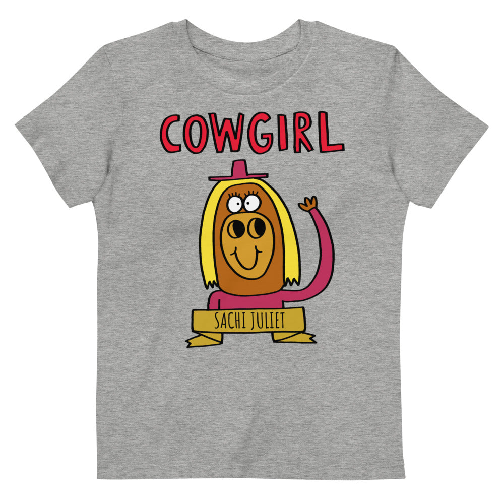 Cowgirl - Personalised organic cotton kids t-shirt