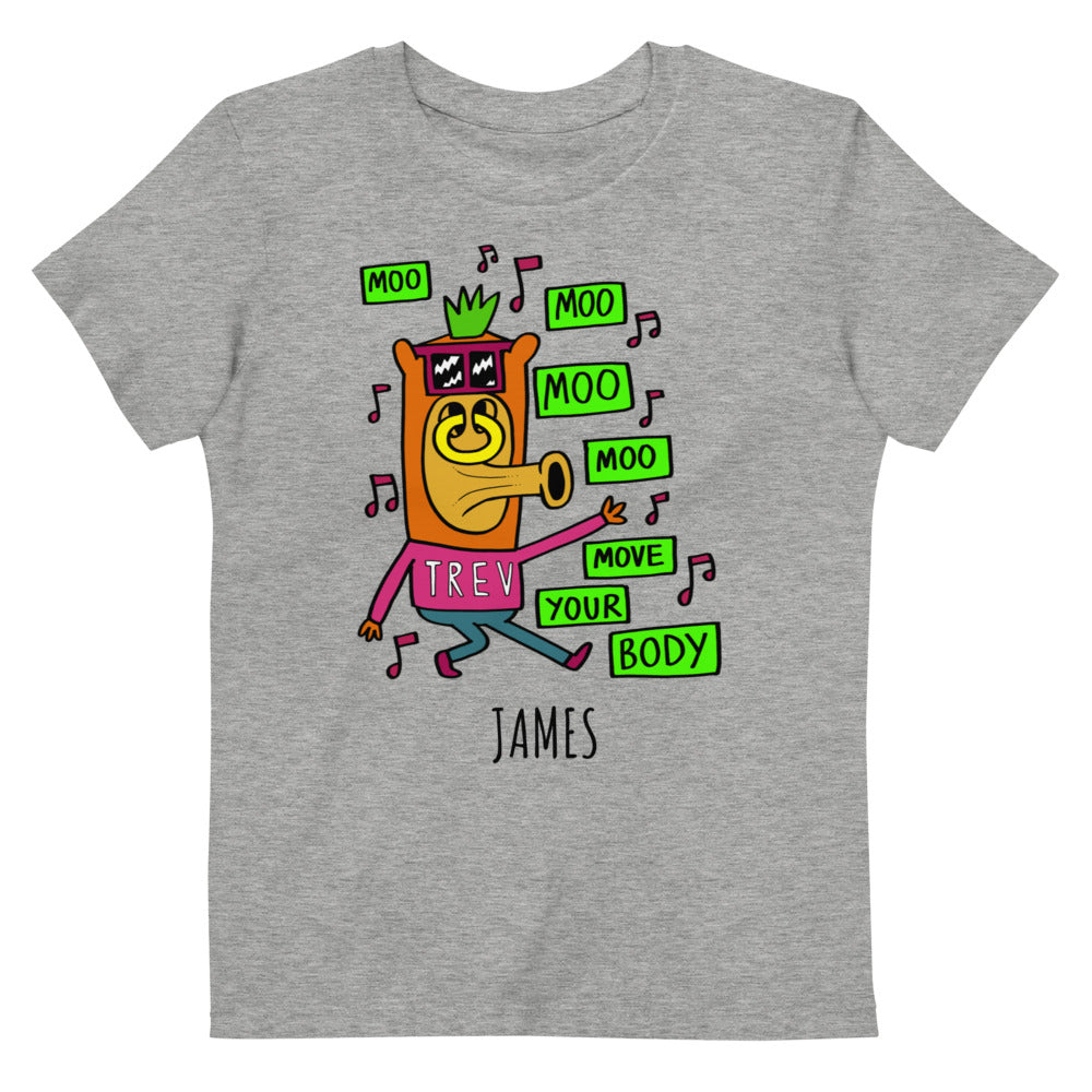 Dad Dancing - Personalised organic cotton kids t-shirt