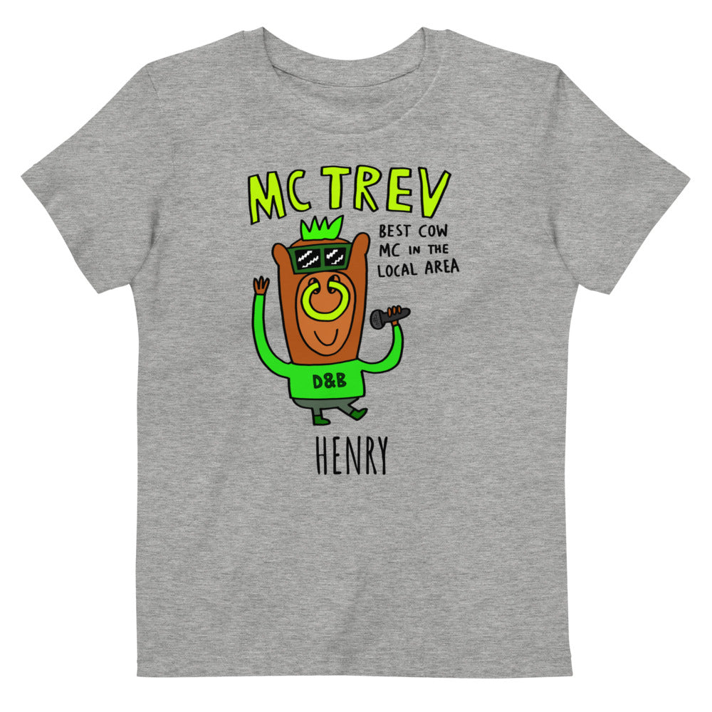MC Trev - Personalised organic cotton kids t-shirt