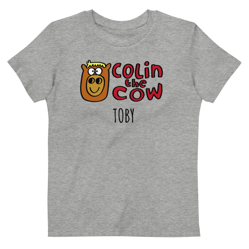 Colin's Logo - Personalised organic cotton kids t-shirt