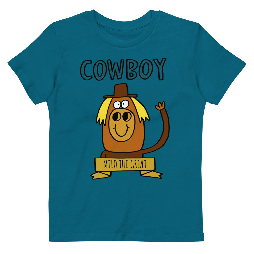 Cowboy - Personalised organic cotton kids t-shirt