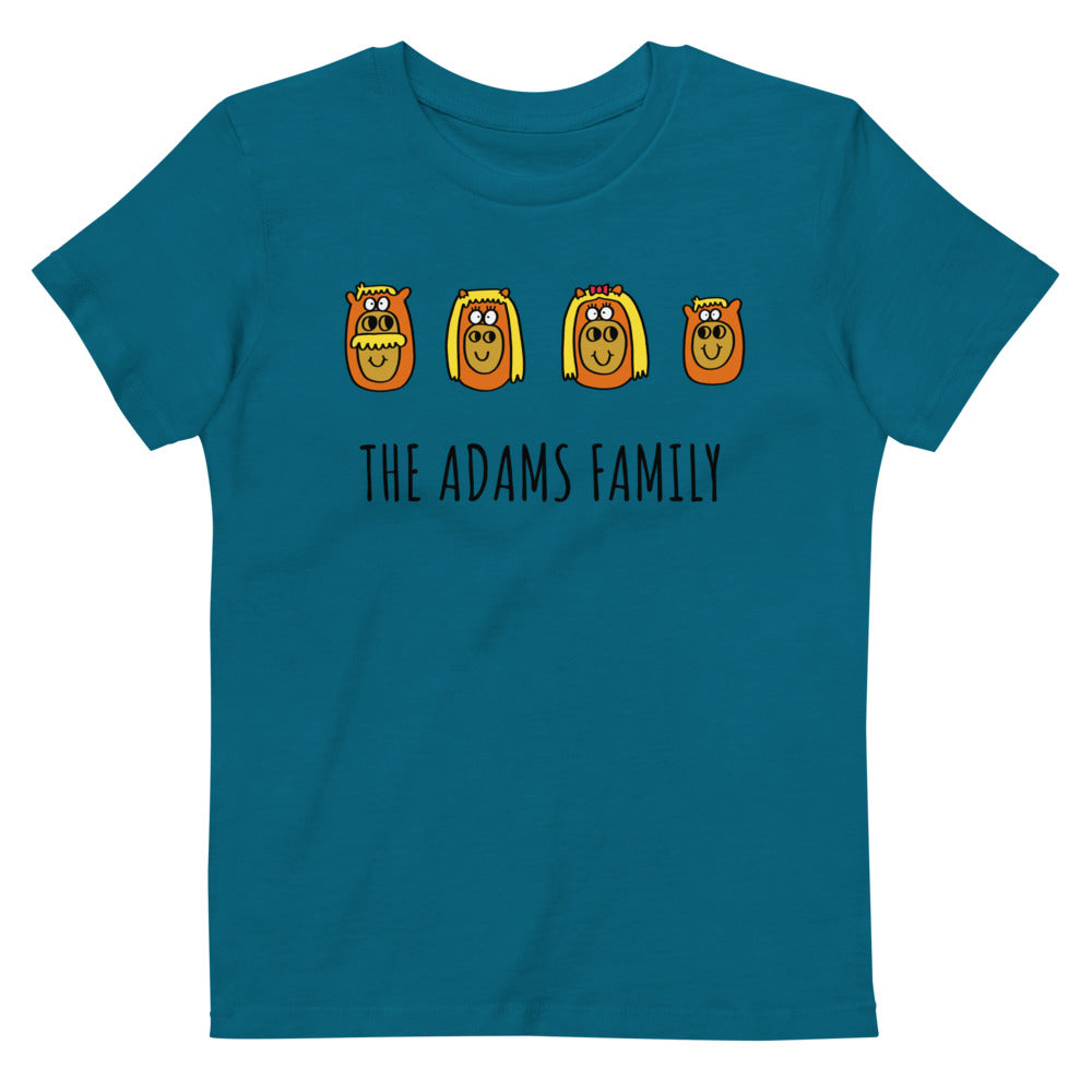 Family - Personalised organic cotton kids t-shirt