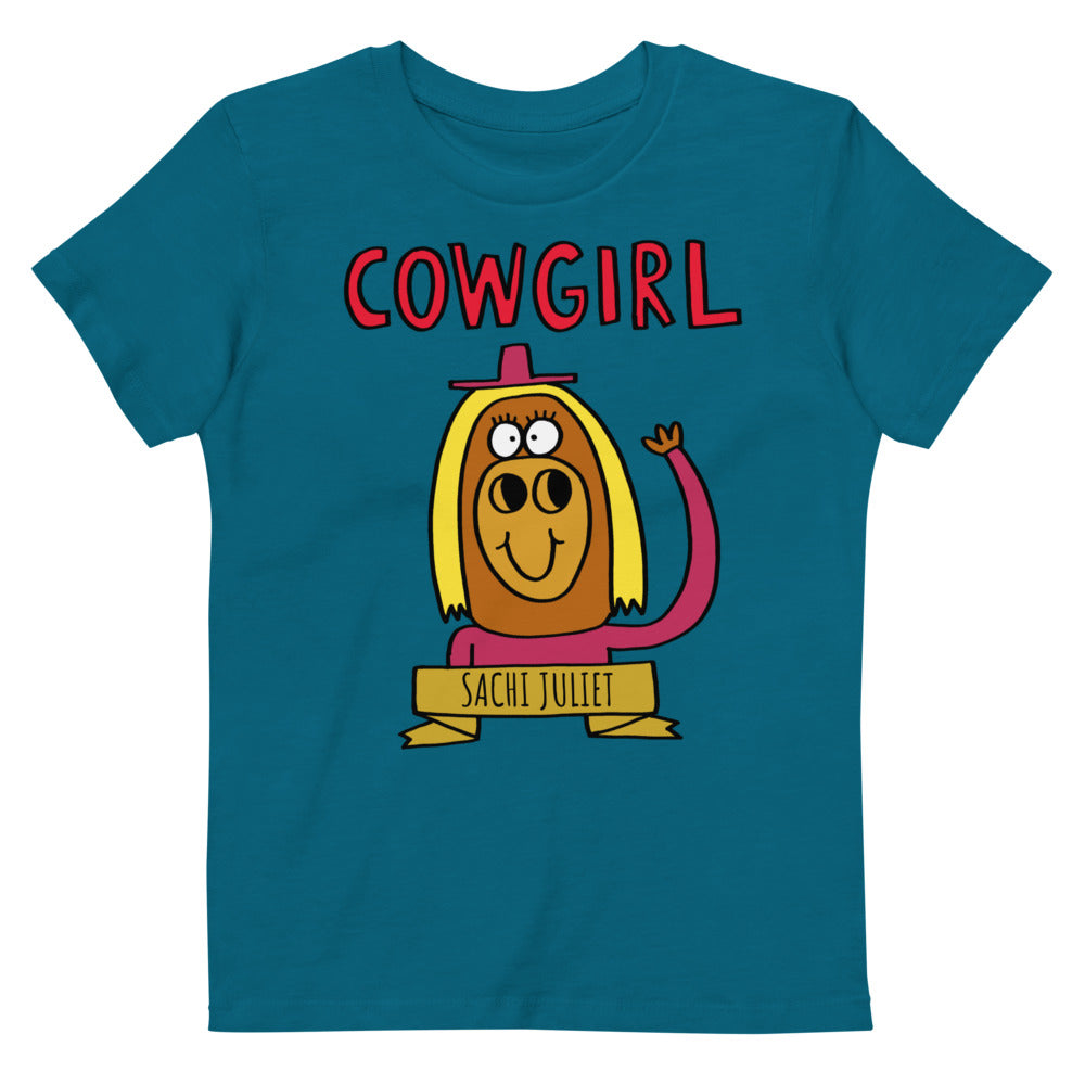 Cowgirl - Personalised organic cotton kids t-shirt