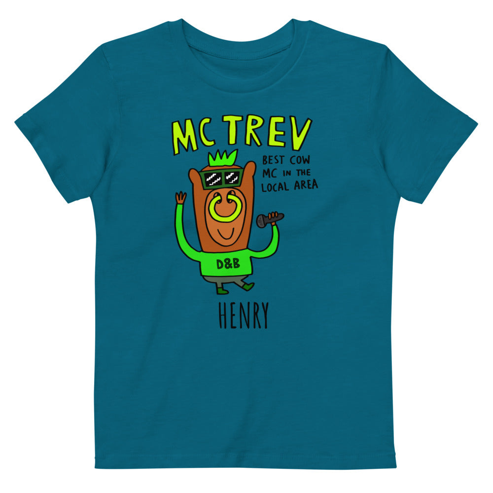 MC Trev - Personalised organic cotton kids t-shirt