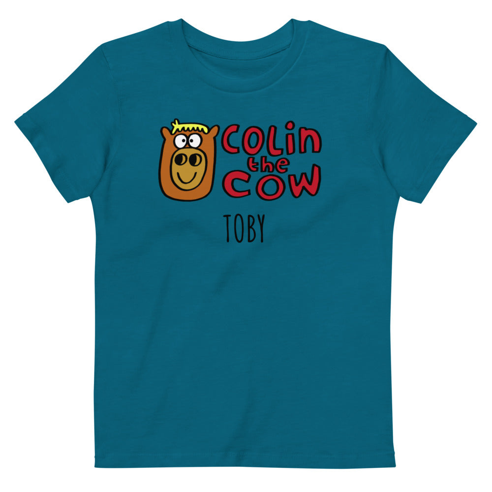 Colin's Logo - Personalised organic cotton kids t-shirt