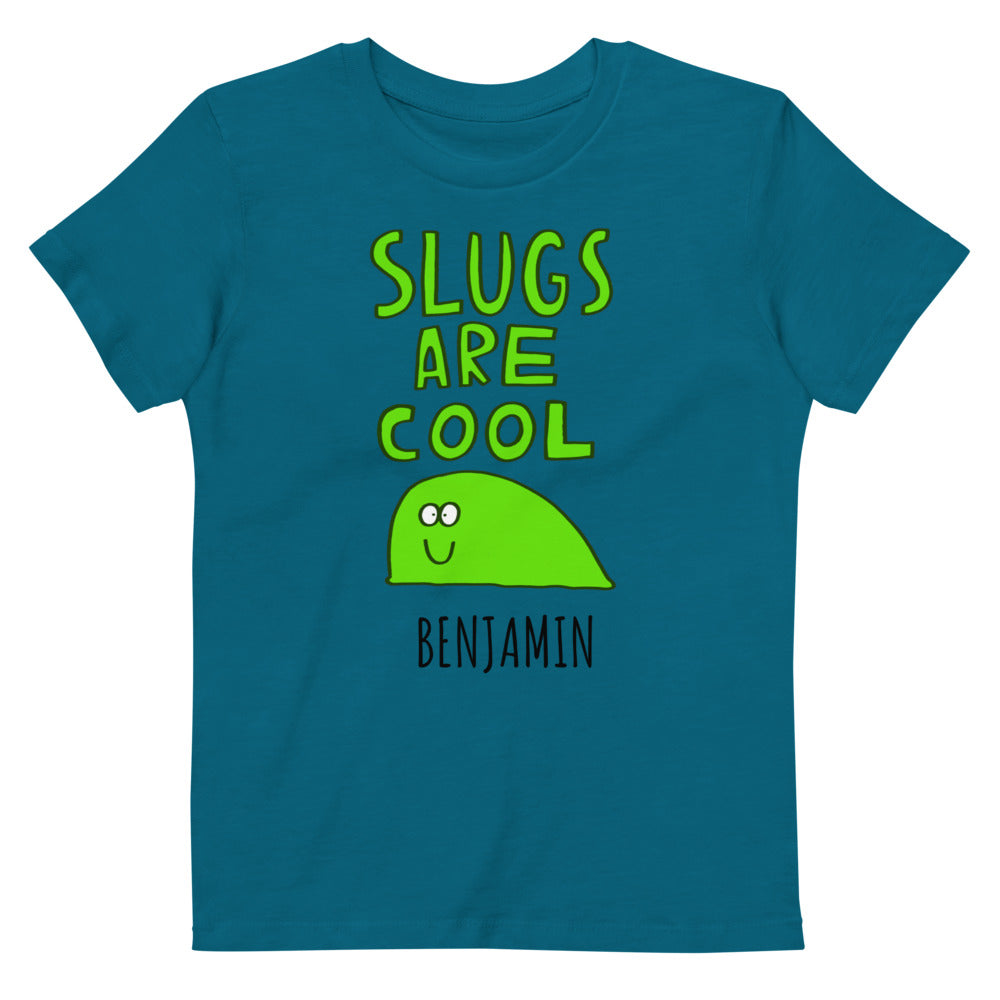 Dave the Slug - Personalised organic cotton kids t-shirt