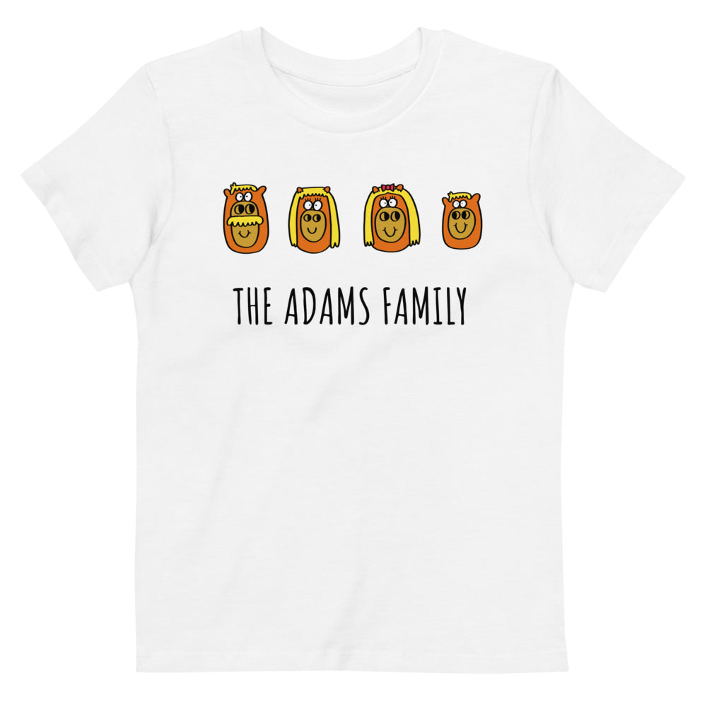 Family - Personalised organic cotton kids t-shirt
