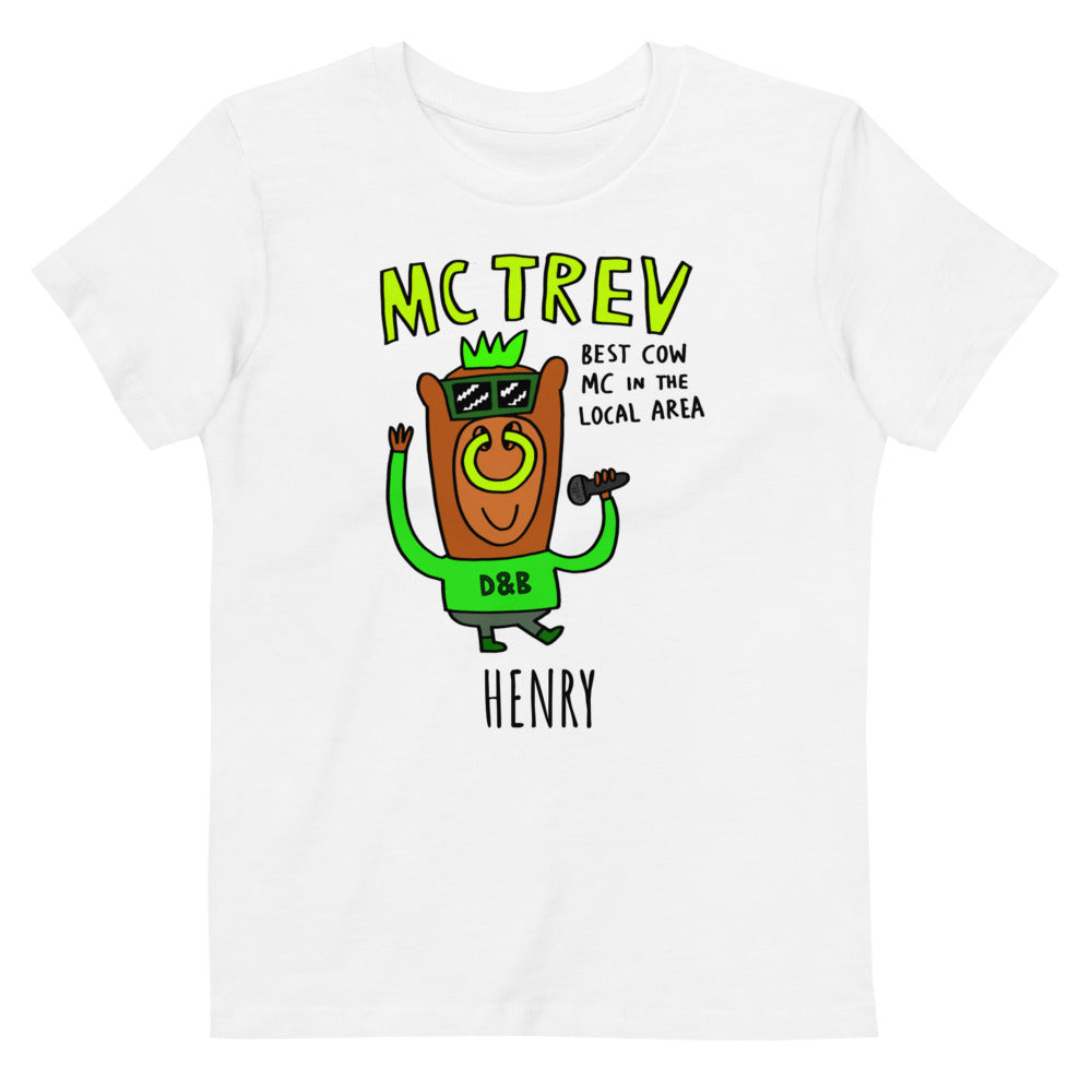MC Trev - Personalised organic cotton kids t-shirt