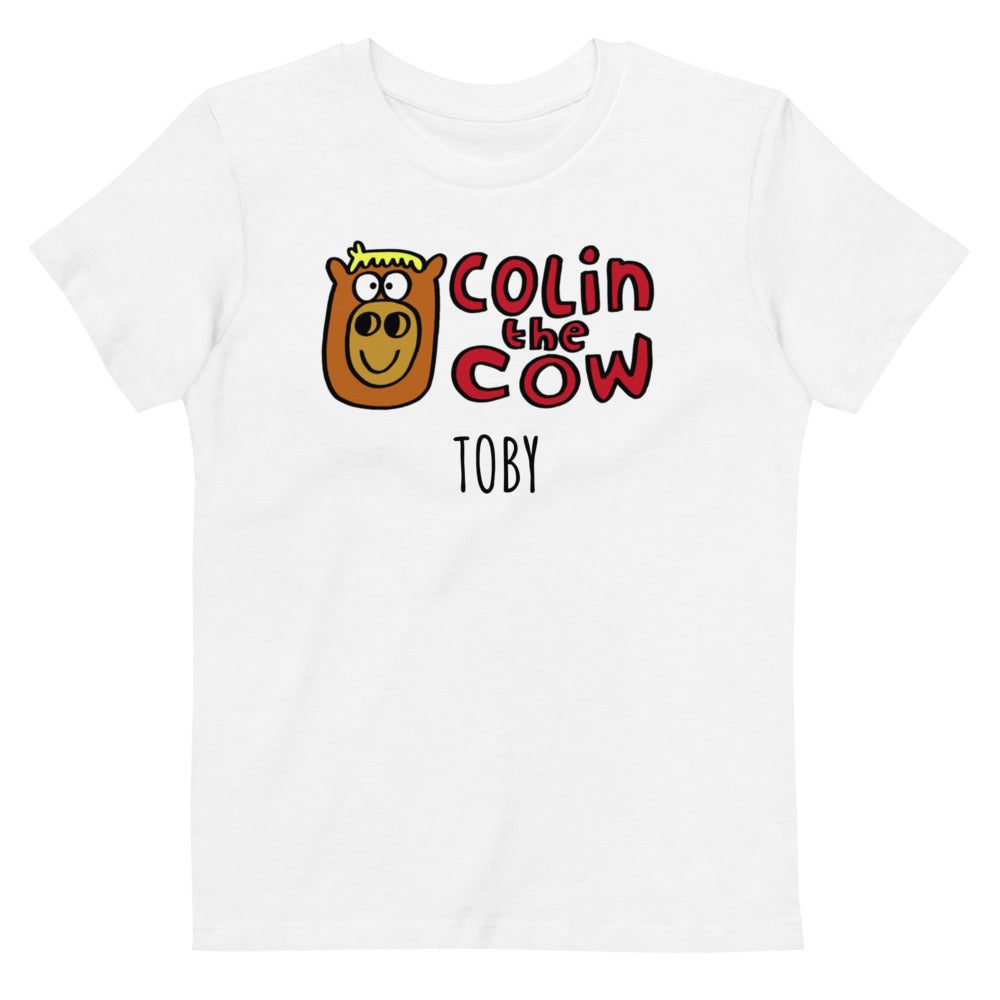 Colin's Logo - Personalised organic cotton kids t-shirt