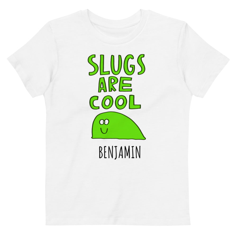 Dave the Slug - Personalised organic cotton kids t-shirt