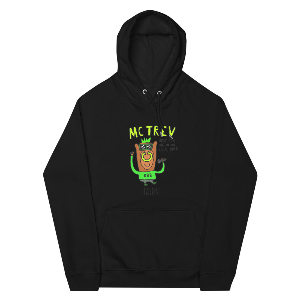 MC Trev - Personalised unisex eco raglan hoodie