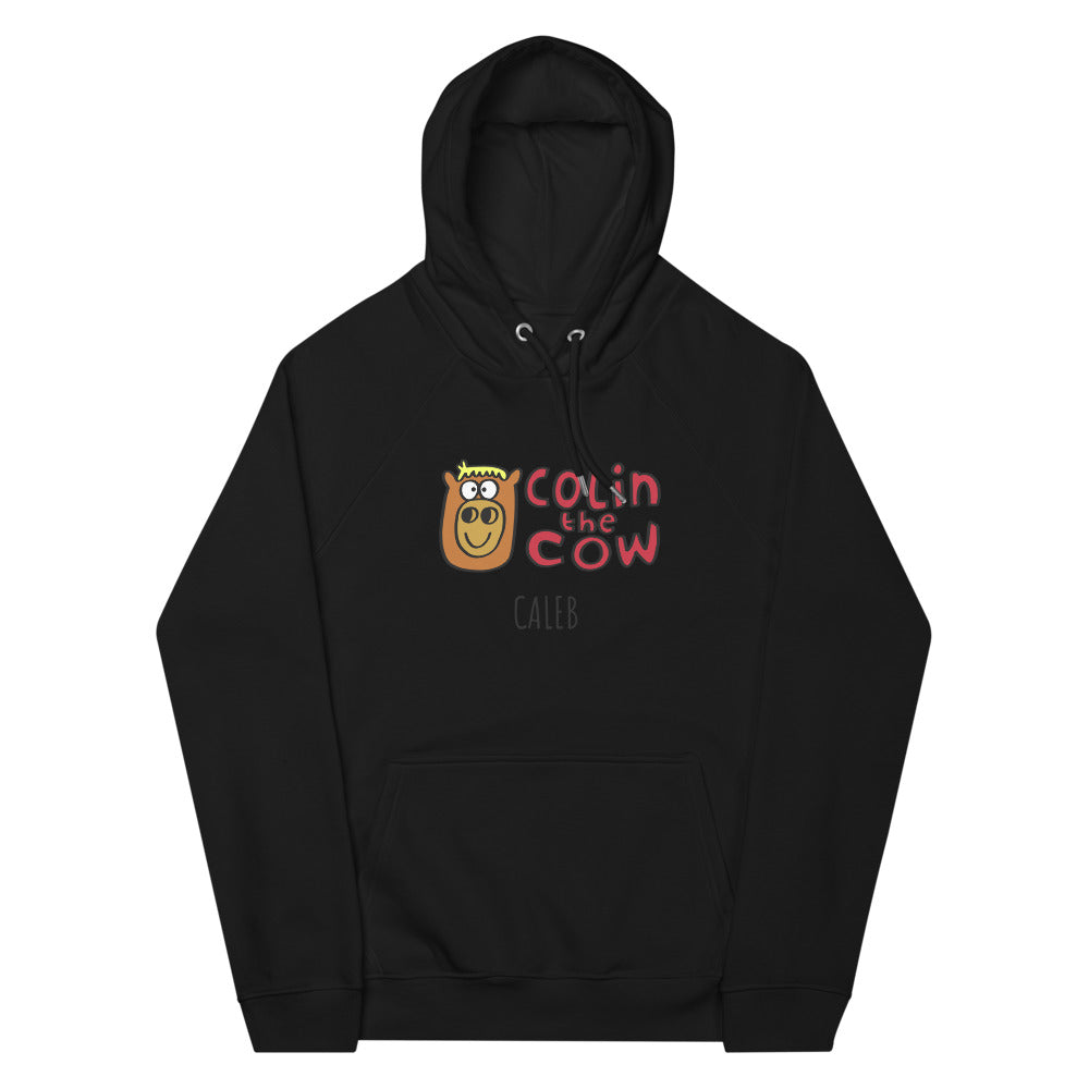 Colin's Logo - Personalised unisex eco raglan hoodie