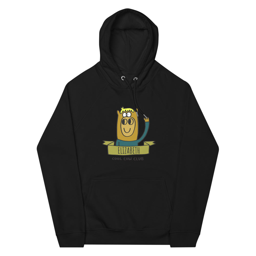 Cool Cow Club - Personalised unisex eco raglan hoodie