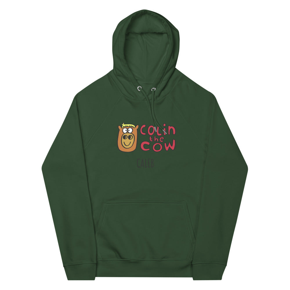 Colin's Logo - Personalised unisex eco raglan hoodie
