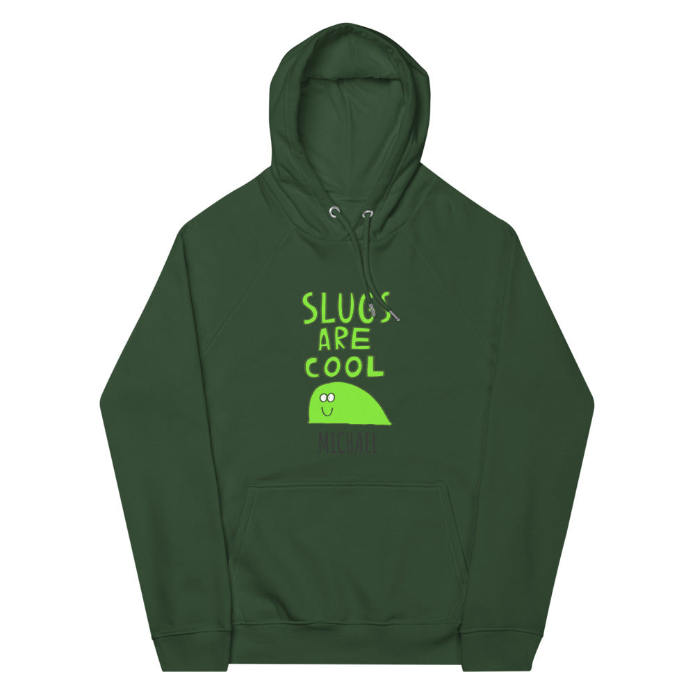 Dave the Slug - Personalised unisex eco raglan hoodie