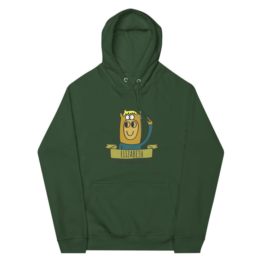 Cool Cow Club - Personalised unisex eco raglan hoodie