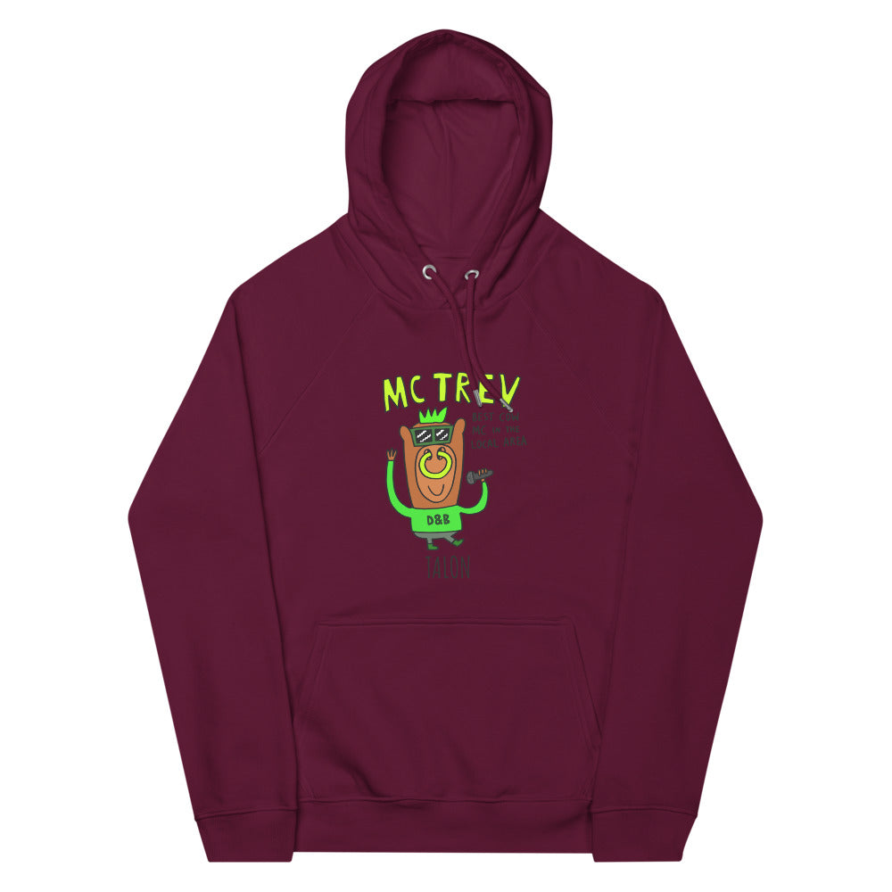 MC Trev - Personalised unisex eco raglan hoodie