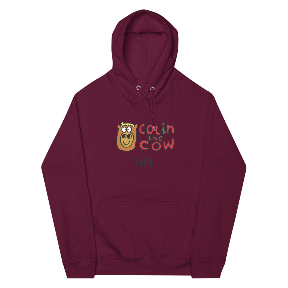 Colin's Logo - Personalised unisex eco raglan hoodie