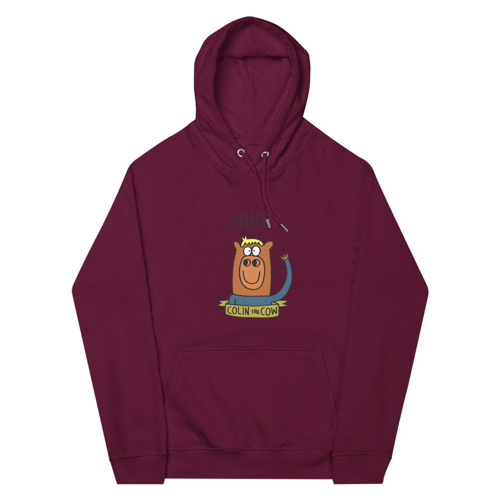 Colin Waving - Personalised unisex eco raglan hoodie