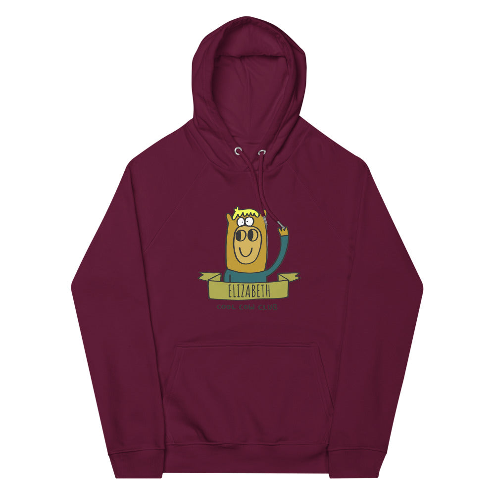 Cool Cow Club - Personalised unisex eco raglan hoodie