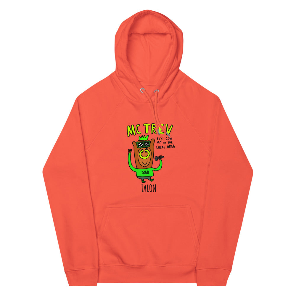 MC Trev - Personalised unisex eco raglan hoodie