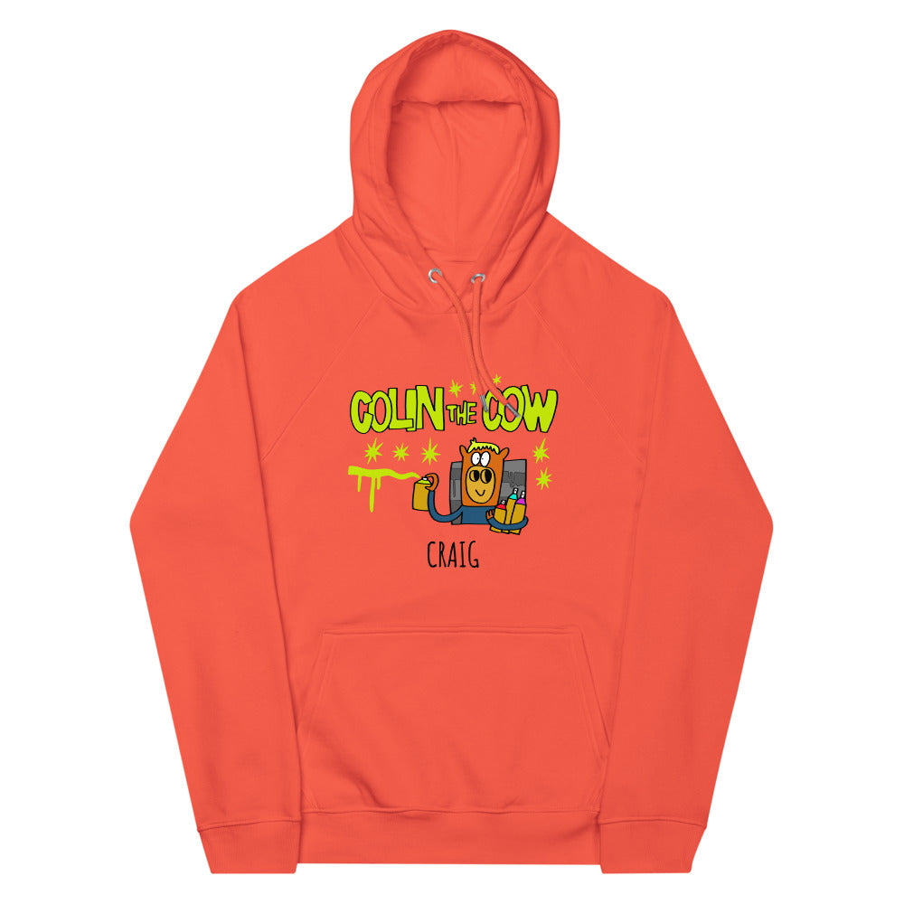 Graffiti - Personalised unisex eco raglan hoodie