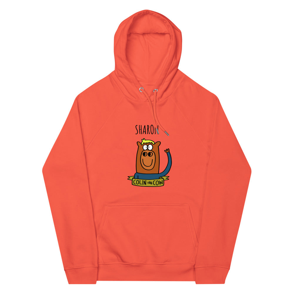 Colin Waving - Personalised unisex eco raglan hoodie