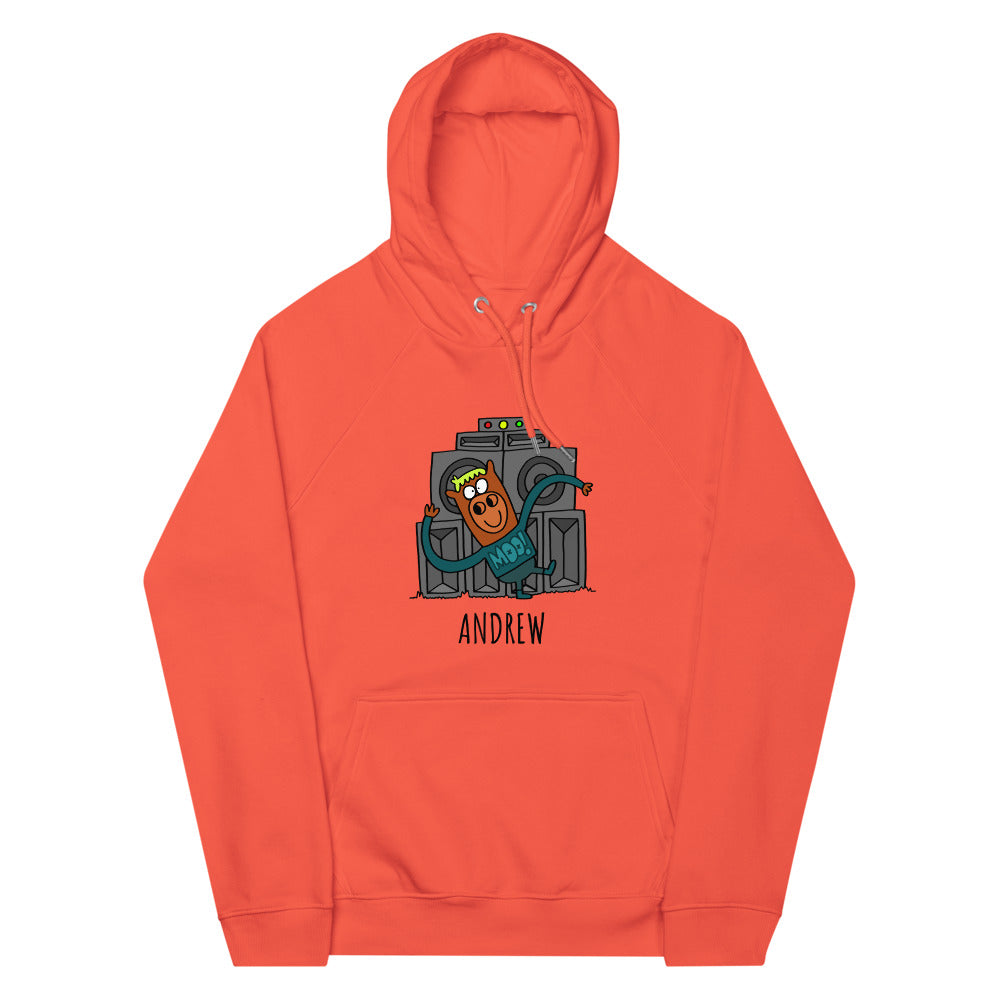Wobble Dancing - Personalised unisex eco raglan hoodie