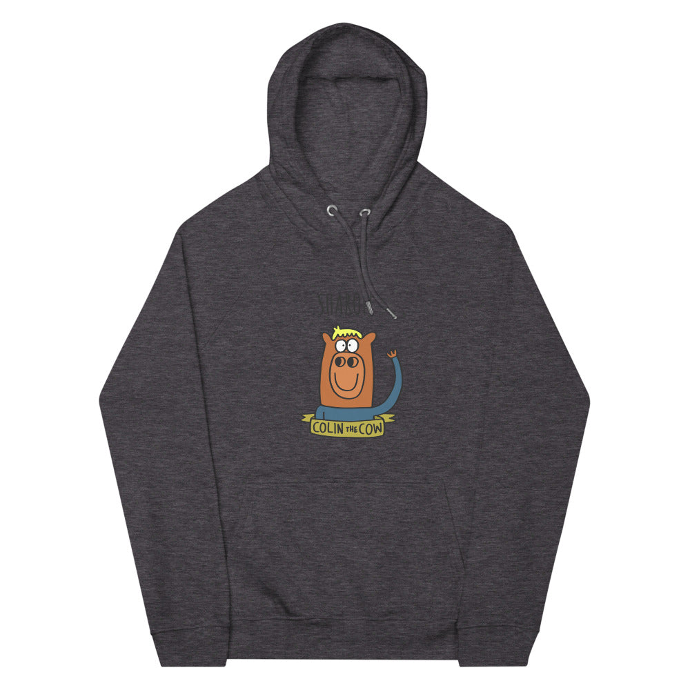 Colin Waving - Personalised unisex eco raglan hoodie