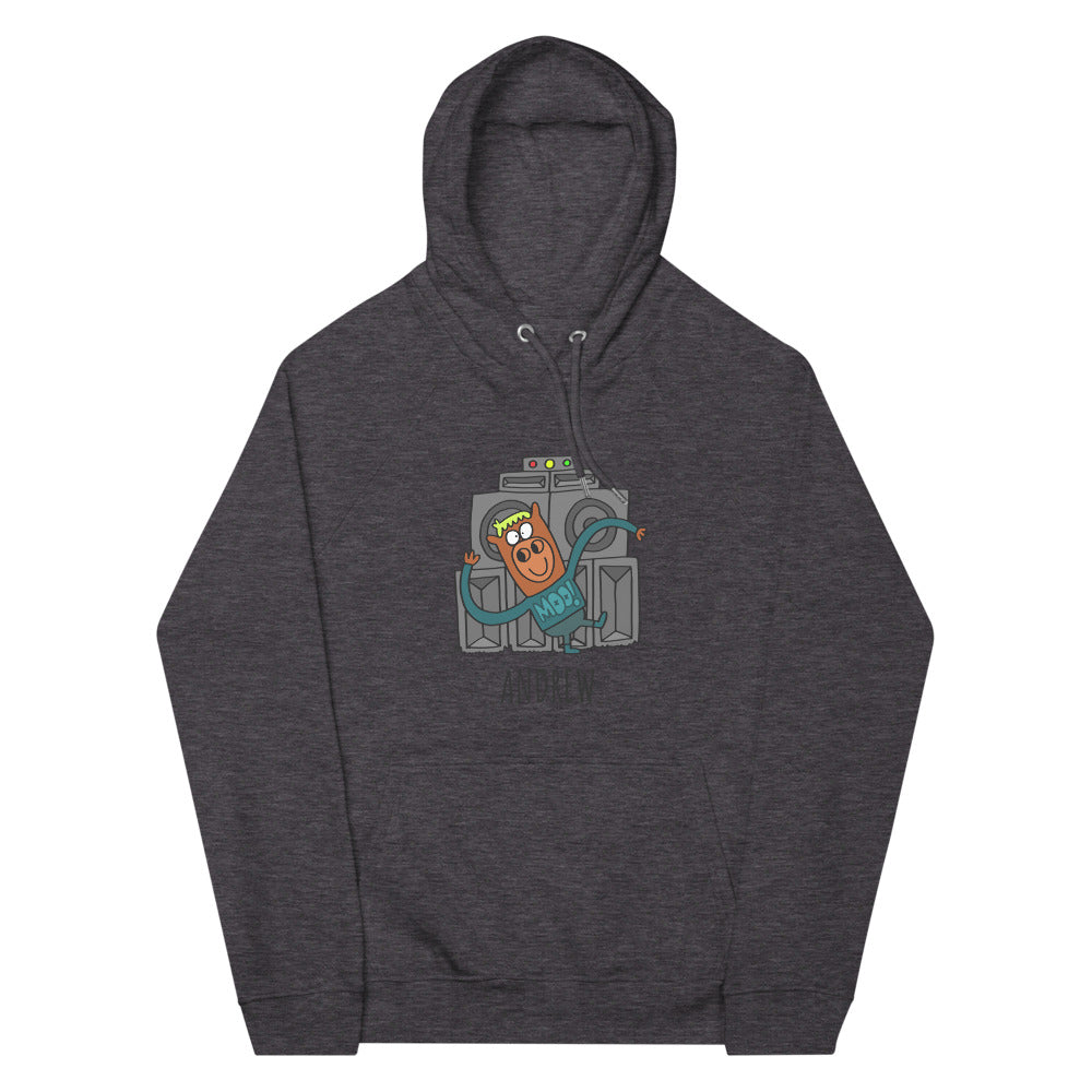 Wobble Dancing - Personalised unisex eco raglan hoodie