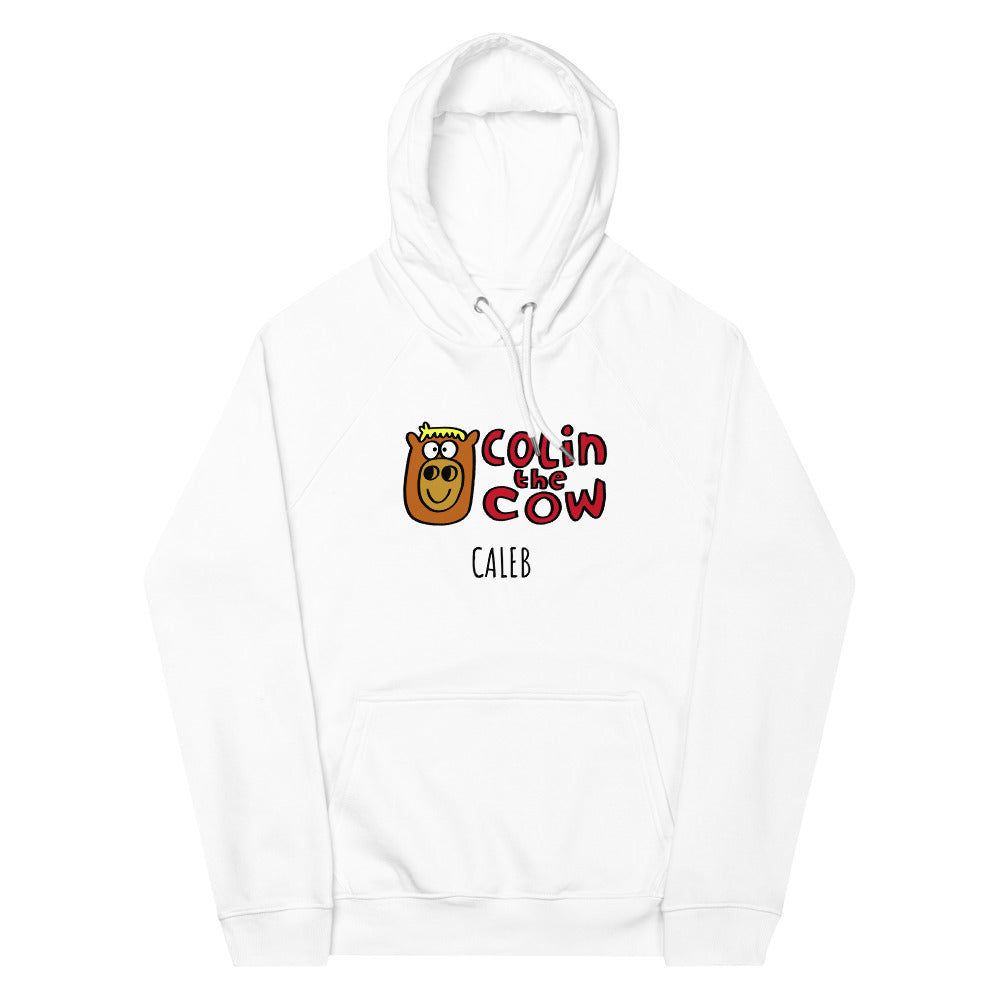 Colin's Logo - Personalised unisex eco raglan hoodie