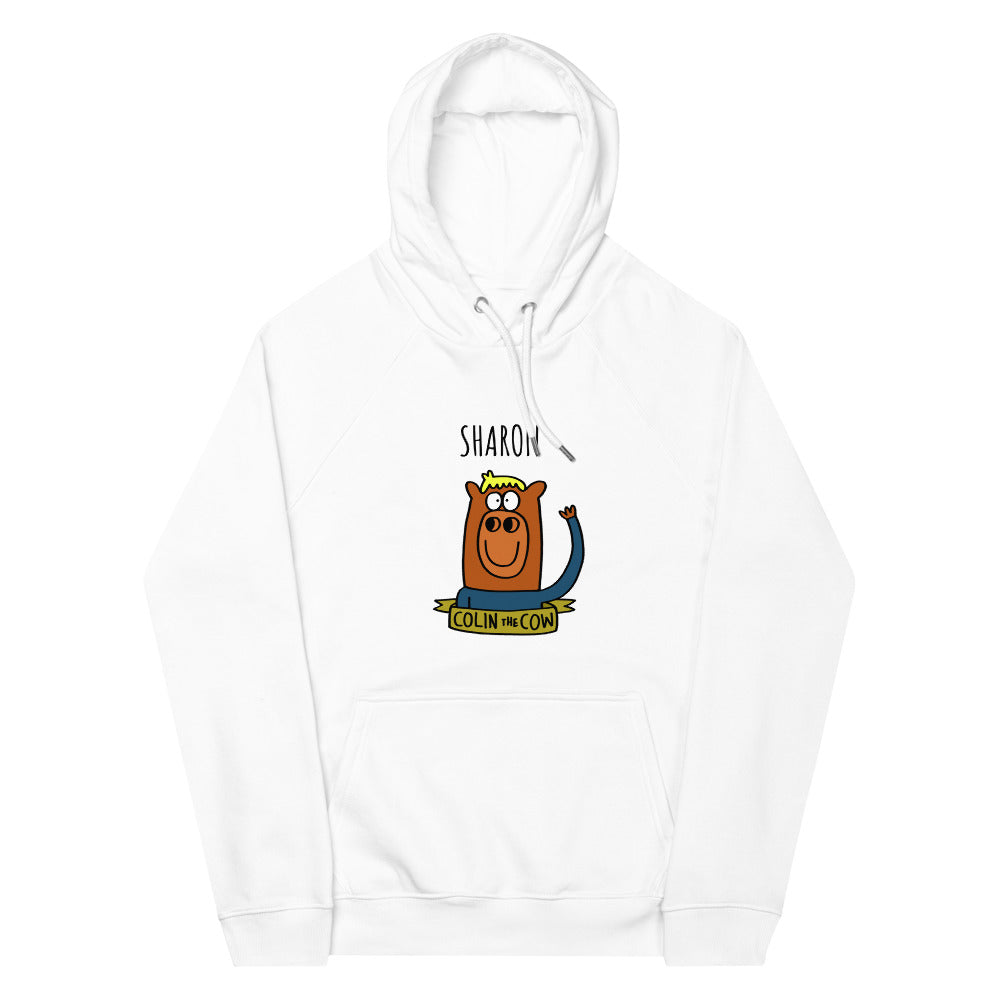 Colin Waving - Personalised unisex eco raglan hoodie